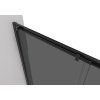CERANO - Drzwi prysznicowe przesuwne Varone POINT L/P - 6 mm - matowa czerń, szkło grafitowe - 120x195 cm