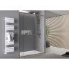 CERANO - Drzwi prysznicowe przesuwne Varone POINT L/R - 6 mm - chrom, szkło transparentne - 140x195 cm