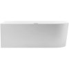 CERANO - Wanna akrylowa wolnostojąca Bianco, lewa - biała połysk - 170x80 cm