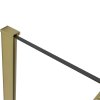 CERANO - Profil do kabiny prysznicowej typu walk-in Onyx - 8 mm - szczotkowane złoto - 15 mm
