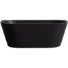 CERANO - Wanna wolnostojąca akrylowa Grazia - czarny mat - 150x70 cm