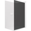 CERANO - Kabina prysznicowa typu walk-in Crystal L/R - 8 mm - system bez rozpórek - matowa biel, szkło grafitowe - 70x200 cm