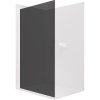CERANO - Kabina prysznicowa typu walk-in Crystal L/R - 8 mm - system bez rozpórek - matowa biel, szkło grafitowe - 80x200 cm