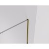 CERANO - Kabina prysznicowa typu walk-in Crystal L/R - 8 mm - system bez rozpórek - szczotkowane złoto, szkło transparentne - 120x200 cm