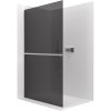 CERANO - Kabina prysznicowa typu walk-in Crystal L/R - 8 mm + półka/uchwyt na ręcznik - system bezrozporowy - chrom, szkło grafitowe - 160x200 cm