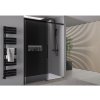 CERANO - Drzwi prysznicowe przesuwne Lantono L/P - 8 mm - Soft-Close - matowa czerń, szkło grafitowe - 120x195 cm