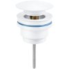 CERANO - Odpływ umywalkowy - 5/4" klik-klak - uniwersalny - biały mat