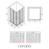 CERANO - Kabina prysznicowa Volpe Duo L/R - 6 mm - chrom, szkło transparentne - 120x110x190 cm - składana