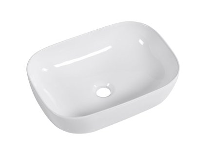 428398 5 cerano umyvadlo keramicke lino na desku bila leskla 47x33 cm