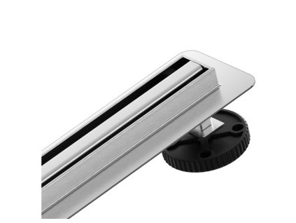 CERANO - Sprchový odtokový žľab Slim, sifón otočný 360 ° - nerez - DN40 - 104 cm