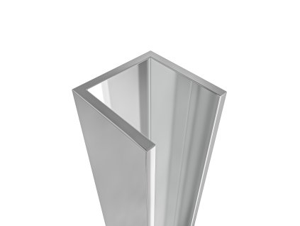 DY2136F Alu chrome2 Stěnový profil pro instalaci do niky pro dveře a zástěny Marino a Volpe