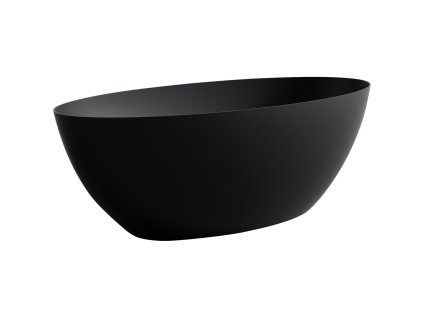 417539 8 cerano volne stojici vana z liteho mramoru emilia cerna matna 180x85cm