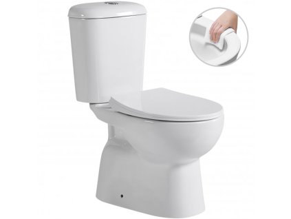 WC Favo Spodní odpad bílá lesklá