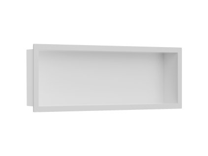 CERANO - Zápustná polička/nika s okrajom do obkladu - biela matná - 60x20x10 cm