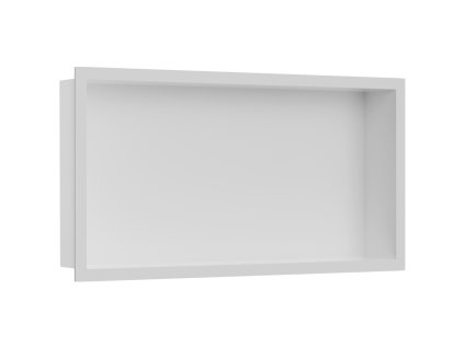 CERANO - Zápustná polička/nika s okrajom do obkladu - biela matná - 60x30x10 cm