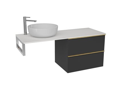 černá chrom zlatá