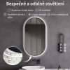 413372 7 cerano koupelnove led zrcadlo valto kovovy ram cerna matna 40x60 cm