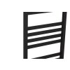 395805 11 cerano koupelnovy radiator fulgidus bocni pripojeni 616w cerna matna 1190x430 mm