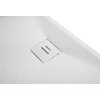 CERANO - Sprchová vanička štvorcová Pablo - SMC/minerálny kompozit - štruktúrovaná biela matná - 90x90x3 cm