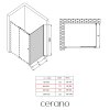 429457 2 cerano sprchova zastena pro dvere varone l p 6 mm cerna matna grafitove sklo 80x195 cm jednodilna pevna
