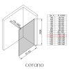 483331 cerano sprchova zastena walk in onyx round l p 8 mm kulata vzpera bila matna mlecne sklo 120x200 cm