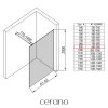 483358 cerano sprchova zastena walk in onyx round l p 8 mm kulata vzpera bila matna mlecne sklo 90x200 cm