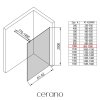483433 cerano sprchova zastena walk in onyx round l p 8 mm kulata vzpera cerna matna mlecne sklo 100x200 cm