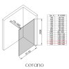 483004 2 cerano sprchova zastena walk in onyx round l p 8 mm kulata vzpera zlata kartacovana transparentni sklo 150x200 cm