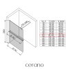 476927 2 cerano sprchova zastena walk in onyx round l p 8 mm policka drzak na rucniky kulata vzpera cerna matna transparentni sklo 100x200 cm