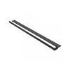 476927 3 cerano sprchova zastena walk in onyx round l p 8 mm policka drzak na rucniky kulata vzpera cerna matna transparentni sklo 100x200 cm
