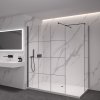 497557 5 cerano sprchova zastena walk in onyx t l p 8 mm hranata vzpera cerna matna industrialni sklo 120x110 cm