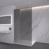 492550 2 cerano sprchova zastena walk in onyx top round l p 8 mm kulata vzpera bila matna grafitove sklo 50x200 cm