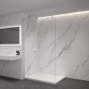 492643 cerano sprchova zastena walk in onyx top round l p 8 mm kulata vzpera bila matna transparentni sklo 50x200 cm