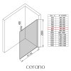 493303 cerano sprchova zastena walk in onyx top round l p 8 mm kulata vzpera cerna matna transparentni sklo 80x200 cm