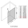 493012 cerano sprchova zastena walk in onyx top round l p 8 mm kulata vzpera zlata kartacovana ryhovane sklo 150x200 cm