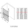 493228 cerano sprchova zastena walk in onyx top round l p 8 mm kulata vzpera policka drzak na rucniky chrom ryhovane sklo 70x200 cm