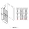 488851 1 cerano sprchova zastena walk in onyx y l p 8 mm policka drzak na rucniky cerna matna grafitove sklo 160x200 cm