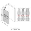488941 1 cerano sprchova zastena walk in onyx y l p 8 mm policka drzak na rucniky cerna matna ryhovane sklo 100x200 cm
