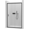 478087 1 cerano sprchove posuvne dvere varone line l p 6 mm cerna matna transparentni sklo 100x195 cm