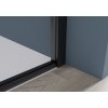 CERANO - Sprchovací kút Ferri L/P - 6 mm - čierna matná, transparentné sklo - 90x100x195 cm - pivotový