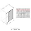 432142 3 cerano sprchovy kout lantono l p 8 mm chrom transparentni sklo 100x70 cm posuvny