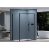 CERANO - Sprchovací kút Santini Ľ/P - 6 mm - čierna matná, transparentné sklo - 120x100x195 cm - pivotový