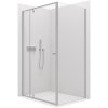 CERANO - Sprchovací kút Santini Ľ/P - 6 mm - chróm, transparentné sklo - 110x90x195 cm - pivotový