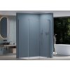 CERANO - Sprchovací kút Santoro Ľ/P - 6 mm - chróm, transparentné sklo - 110x80x195 cm - posuvný