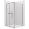 CERANO - Sprchovací kút Varone POINT Ľ/P - 6 mm - chróm, transparentné sklo - 90x90x195 cm - posuvný
