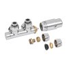 394125 cerano pripojovaci sada radiatoroveho ventilu s termostatickou hlavici stredove pripojeni 50mm chrom