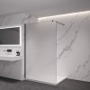 485821 2 cerano sprchova zastena walk in onyx cube l p 8 mm hranata vzpera cerna matna mlecne sklo 140x200 cm