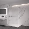 485911 5 cerano sprchova zastena walk in onyx cube l p 8 mm hranata vzpera cerna matna ryhovane sklo 80x200 cm