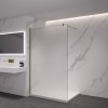 485797 5 cerano sprchova zastena walk in onyx cube l p 8 mm hranata vzpera zlata kartacovana mlecne sklo 60x200 cm