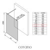 493756 cerano sprchova zastena walk in onyx duo l p 8 mm hranata vzpera bila matna mlecne sklo 110x200 cm